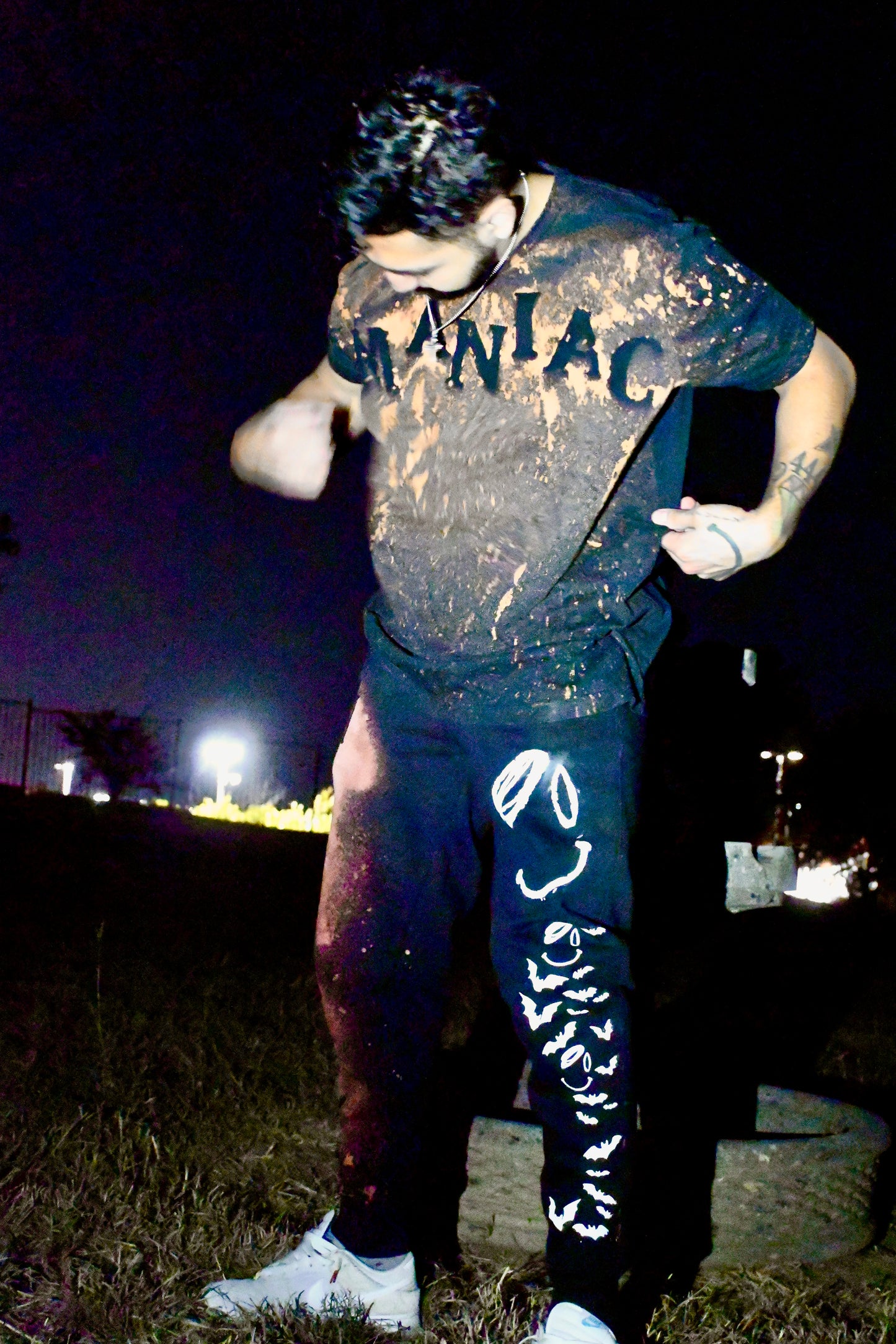 MANIAC ACID WASH T-SHIRT