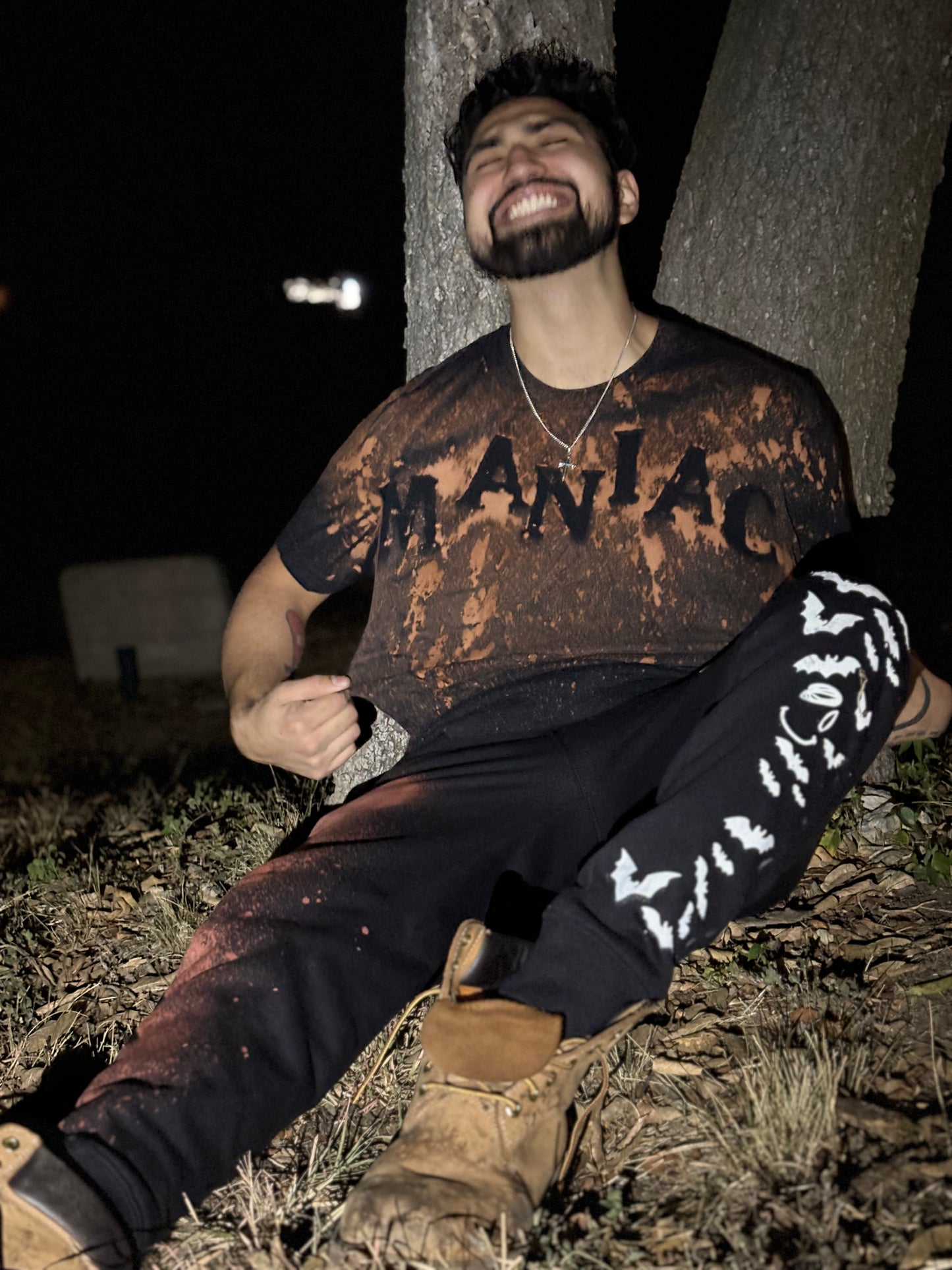 MANIAC ACID WASH T-SHIRT